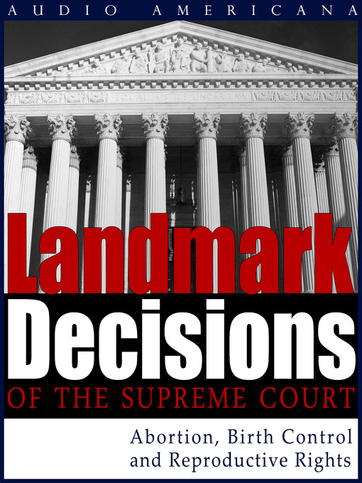 Title details for Landmark Decisions of the Supreme Court by United States Supreme Court - Available